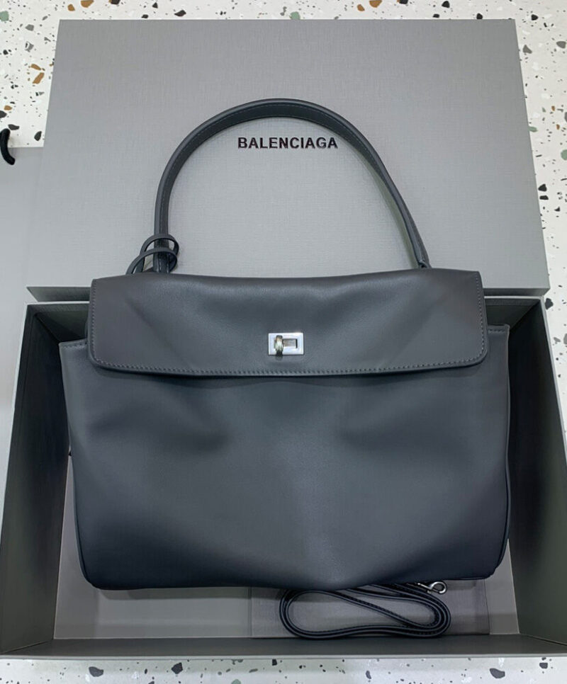 Balenciaga Rodeo Medium Handbag Gray